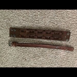 MENS John Varvatos leather cuffs